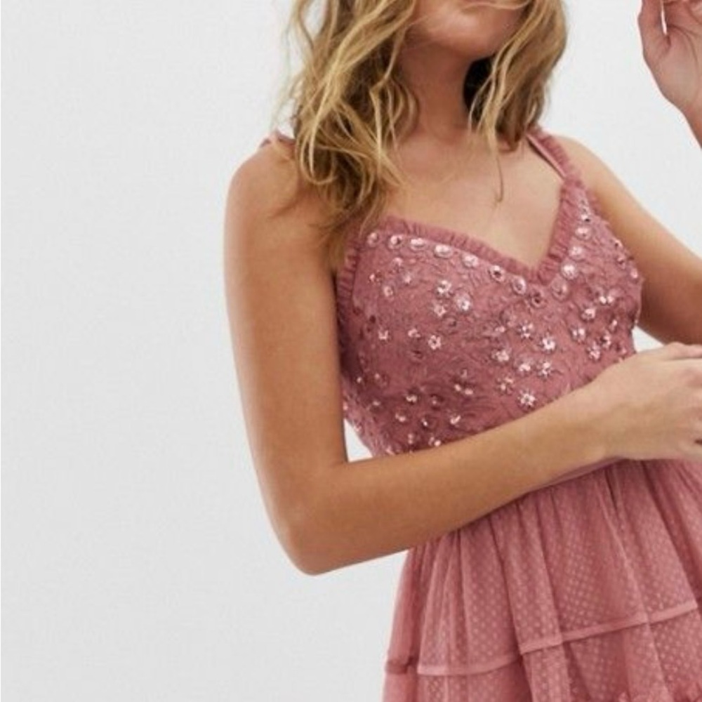 Needle & Thread Blush Pink Dress - Picture 4 of 11